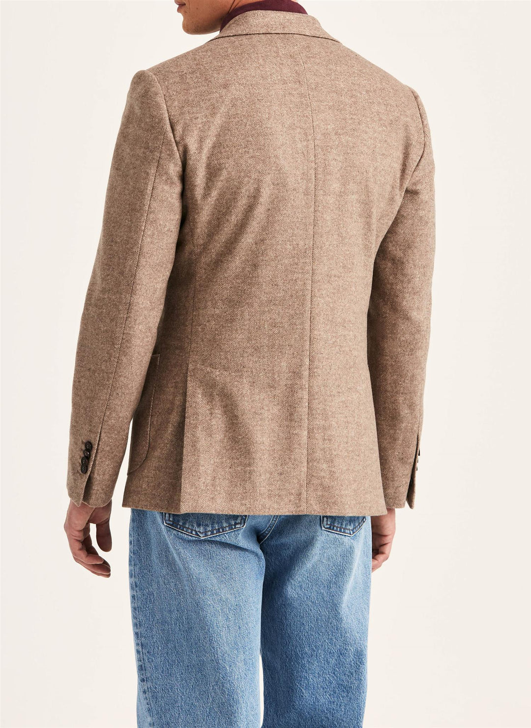 Soft Herringbone Jacket  Khaki