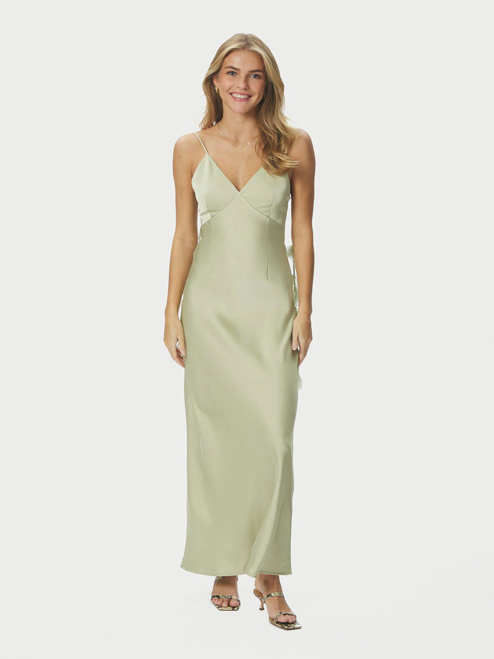 Colly Heavy Sateen Dress  Mint Green