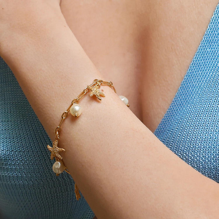 SEA STAR CHAIN BRACELET  Gull