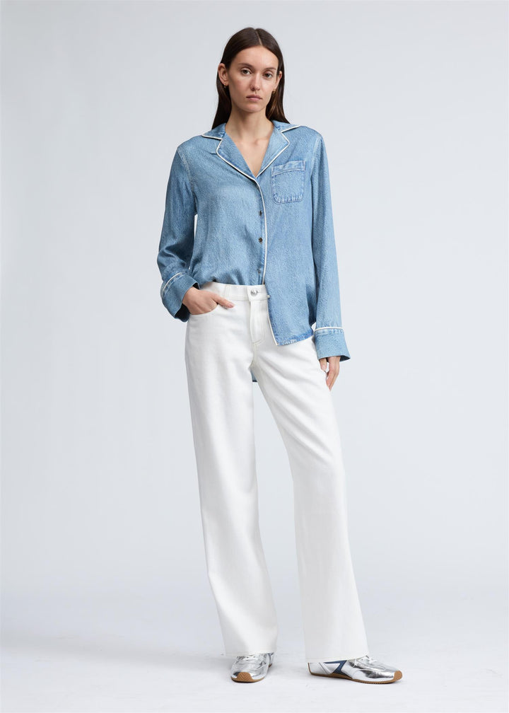 MIRAMAR SLINK LONG SLEEVE LOUNGE SHIRT  Zoe