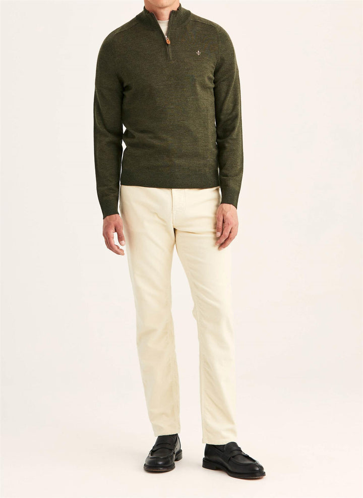 Merino john zip  Olive