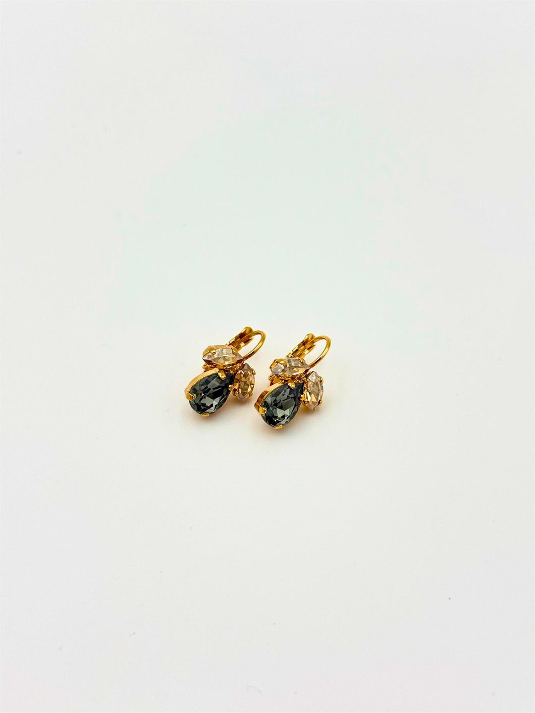 PETITE TIMO EARRINGSGOLD  Black Golden Combo