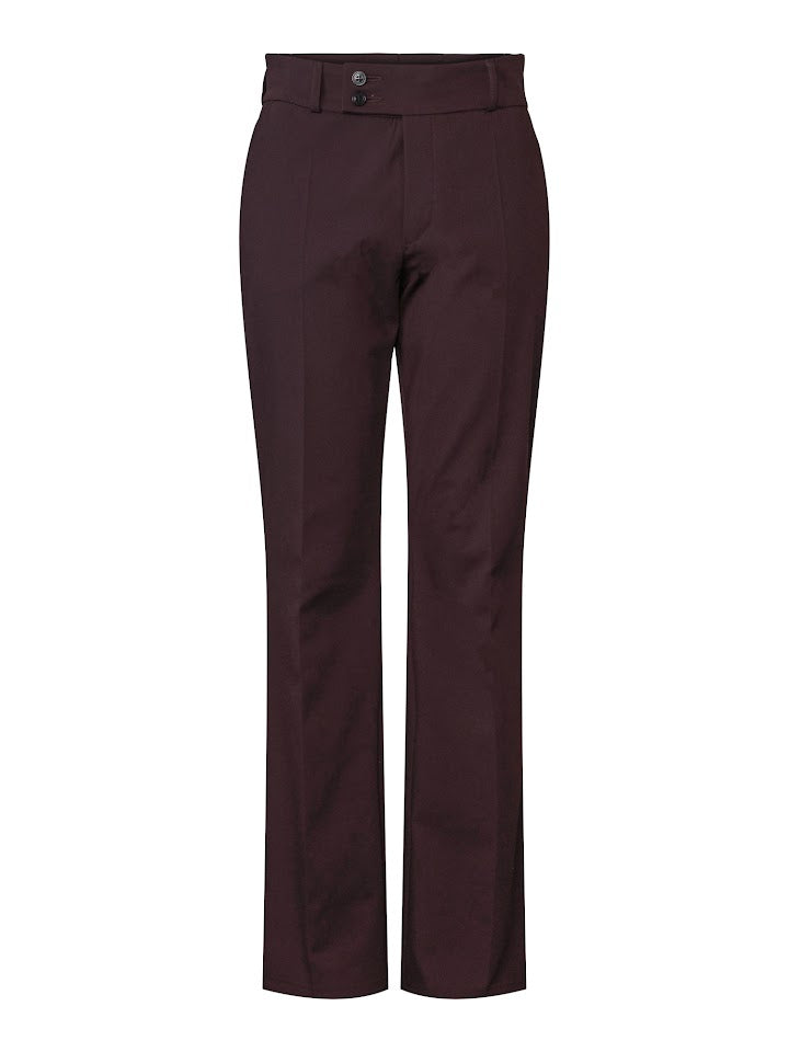 High Waist Trouser  Wine