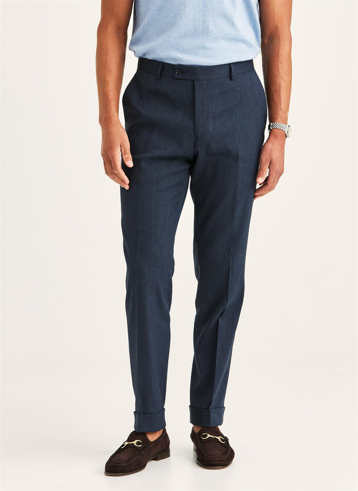 Jack Linen Suit Trouser  Navy