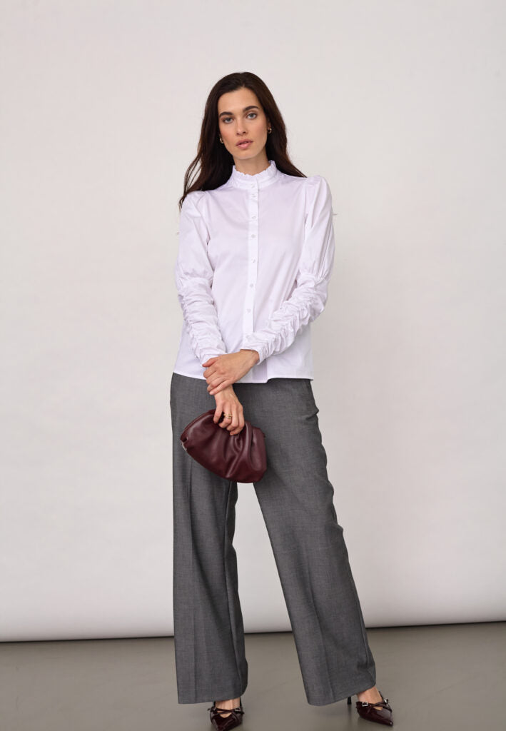 SannaCC Puff Shirt  White