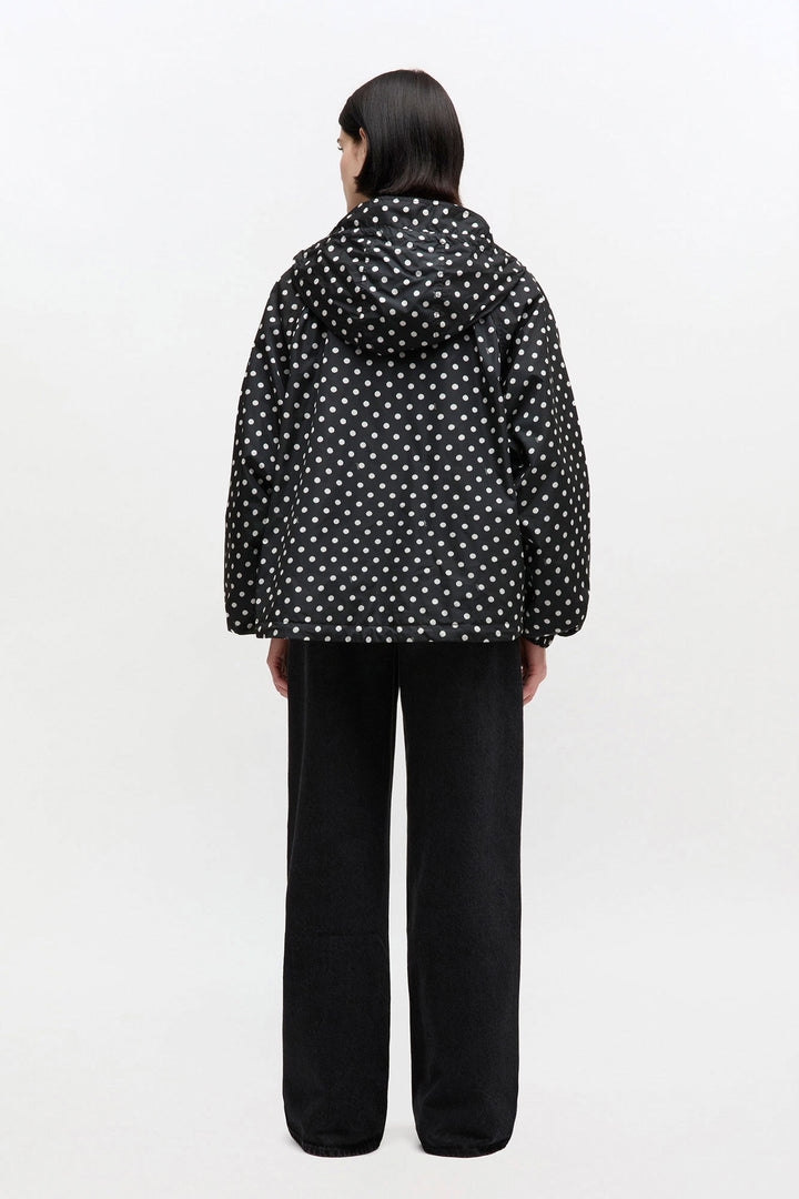 Flyweight nylon jacket printed  Black