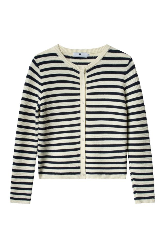 BELLA Links Stripe  Cream/Dk Navy