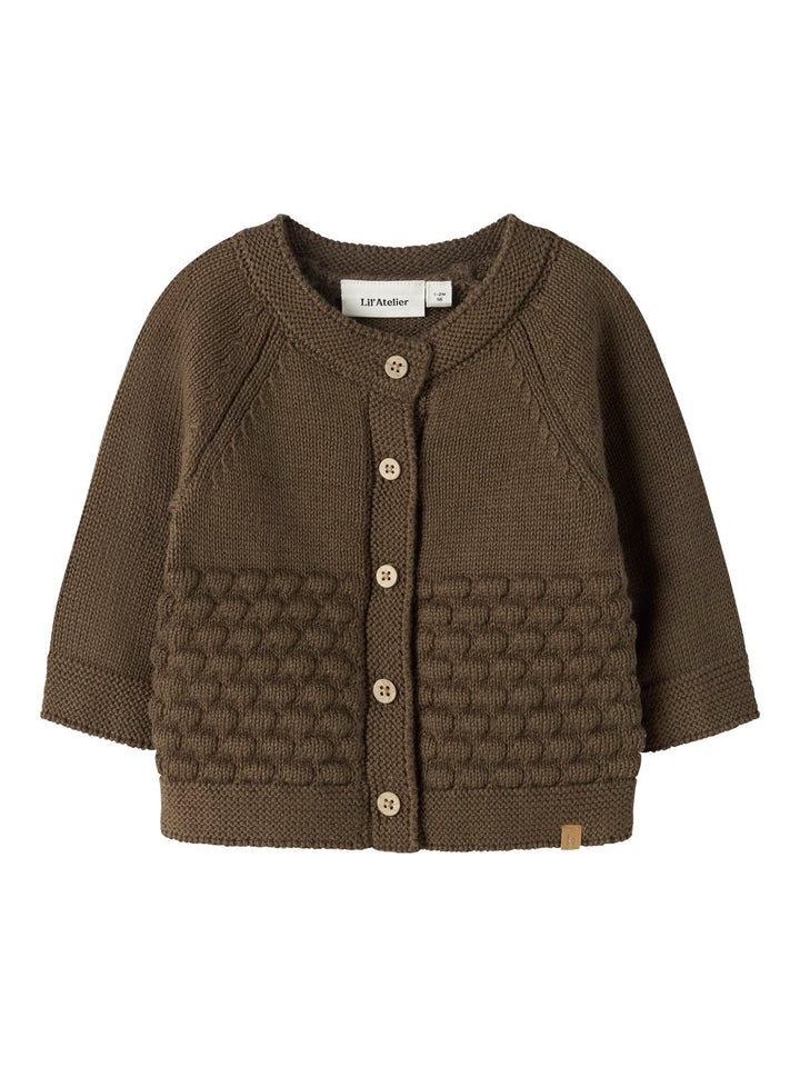 Nobir Ls Knit Card Lil  Mellombrun