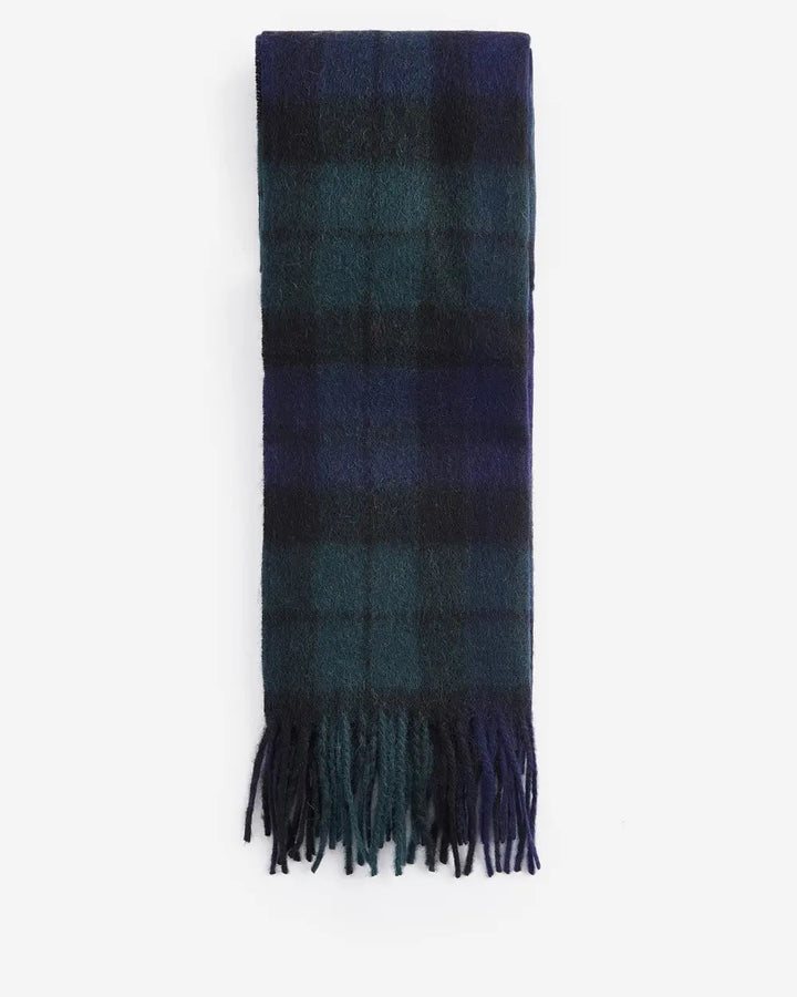 Barbour New Check Tartan Scarf  Black Watch