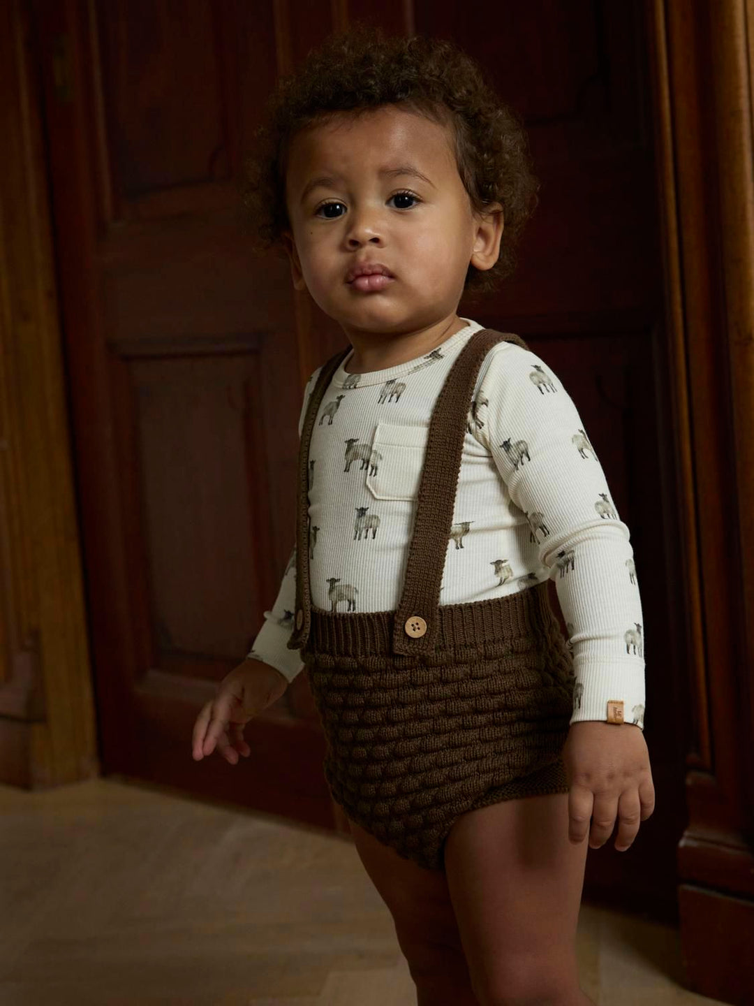 nobir Loose Knit Bloomers  Mellombrun