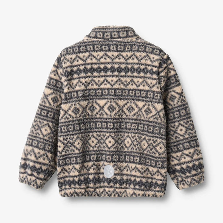 Fleece Jacket Helge  Warm Sand Jaquard
