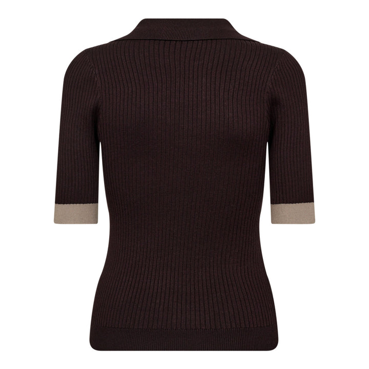 BonnyCC Polo SS Knit  Mocca