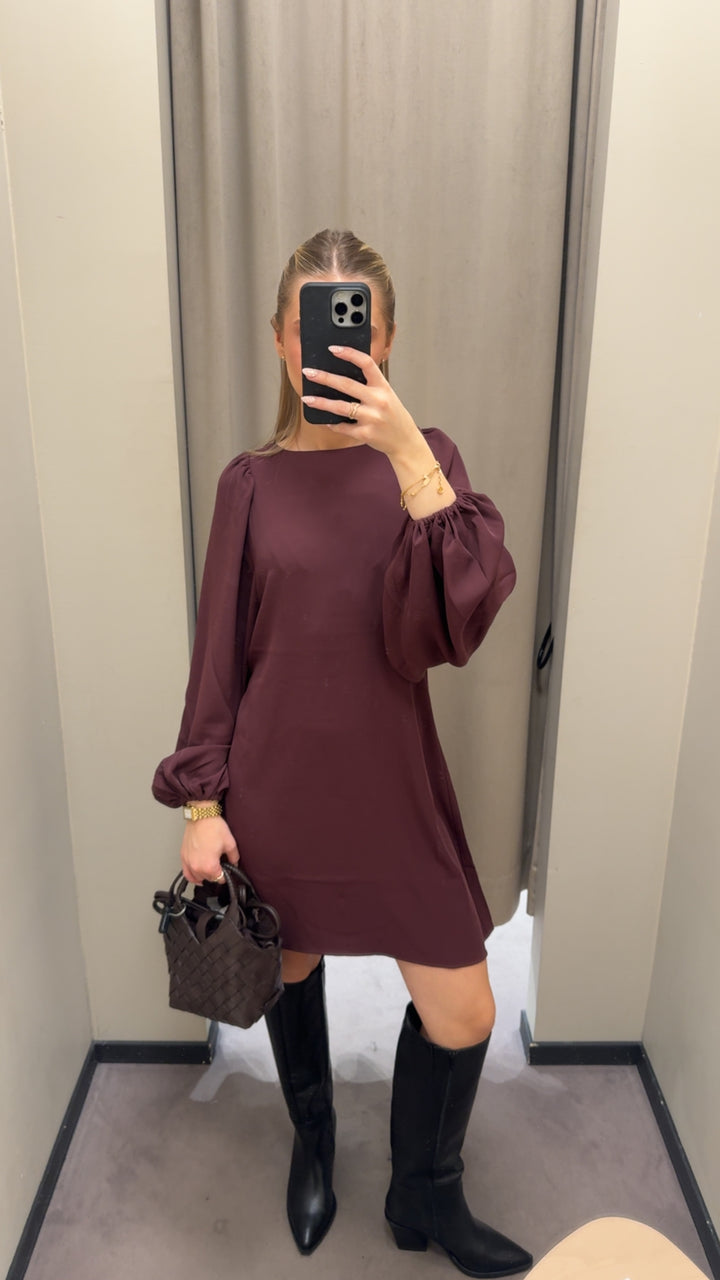 VALERIA Crepe  Dk Burgundy