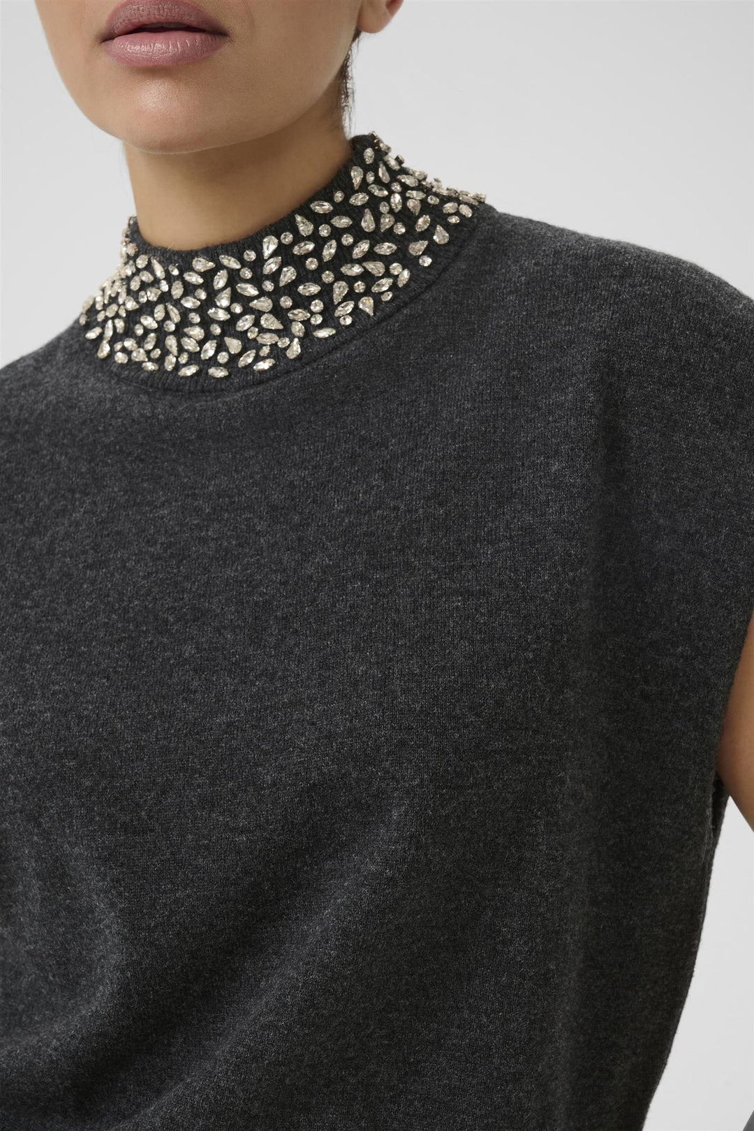 GZmanzi deco waistcoat  Deep Graphite Melange