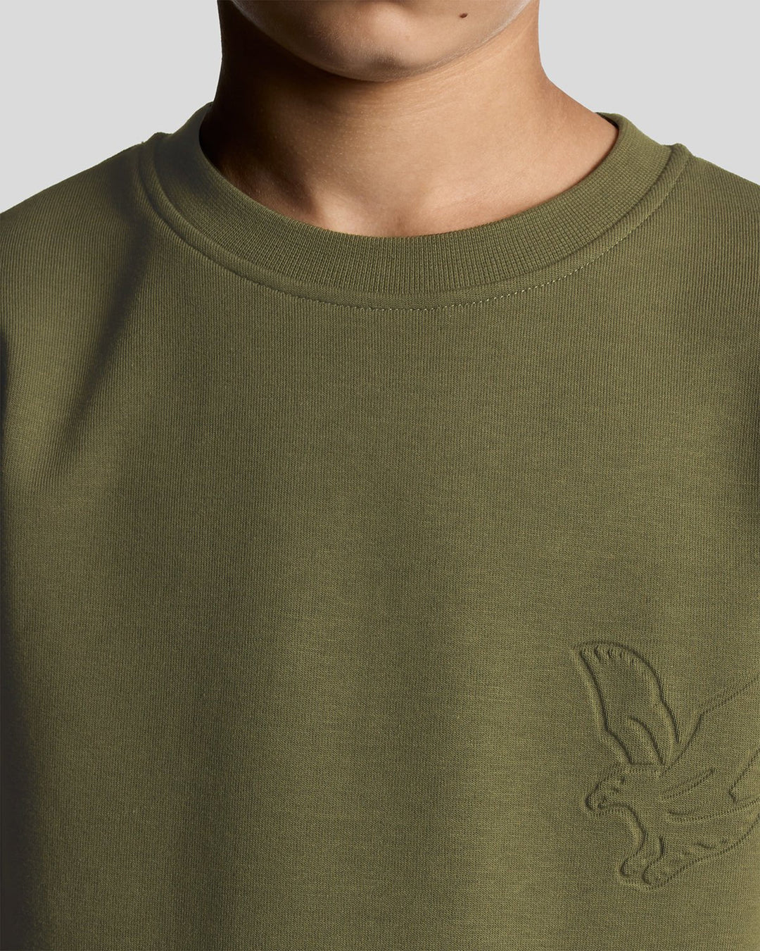 Embossed Eagle Crew Neck  Deep Depths