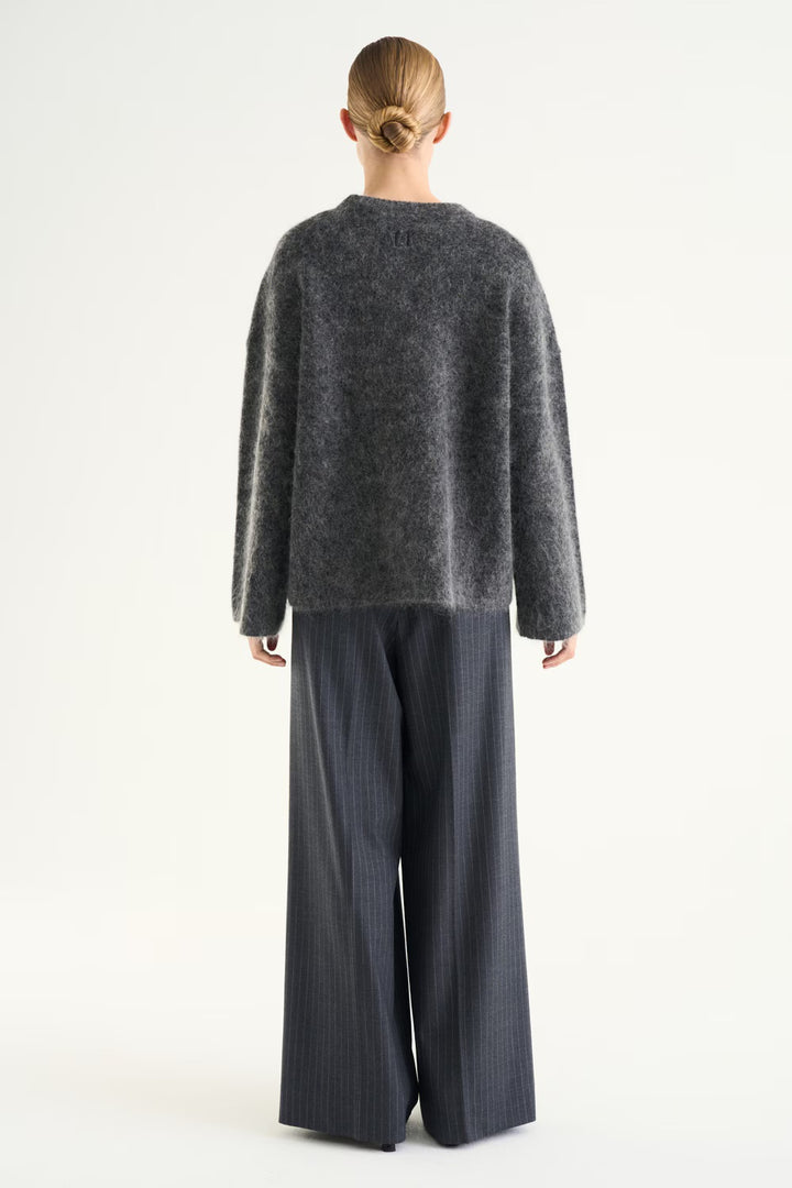 Mireya Knitted Sweater  Dark Grey Melange