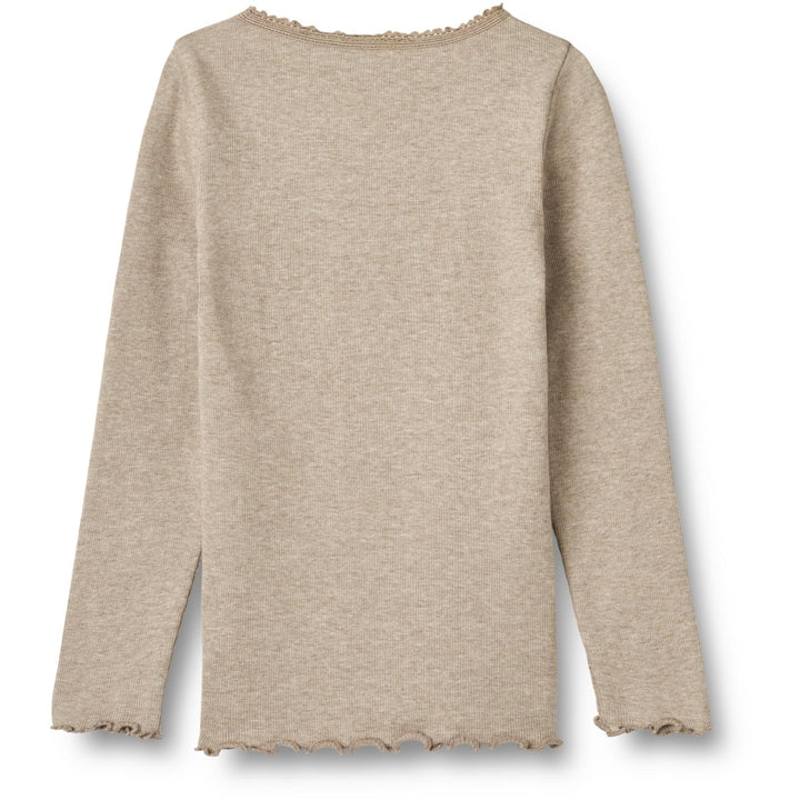 Rib T-Shirt L/S Reese  Gravel Melange