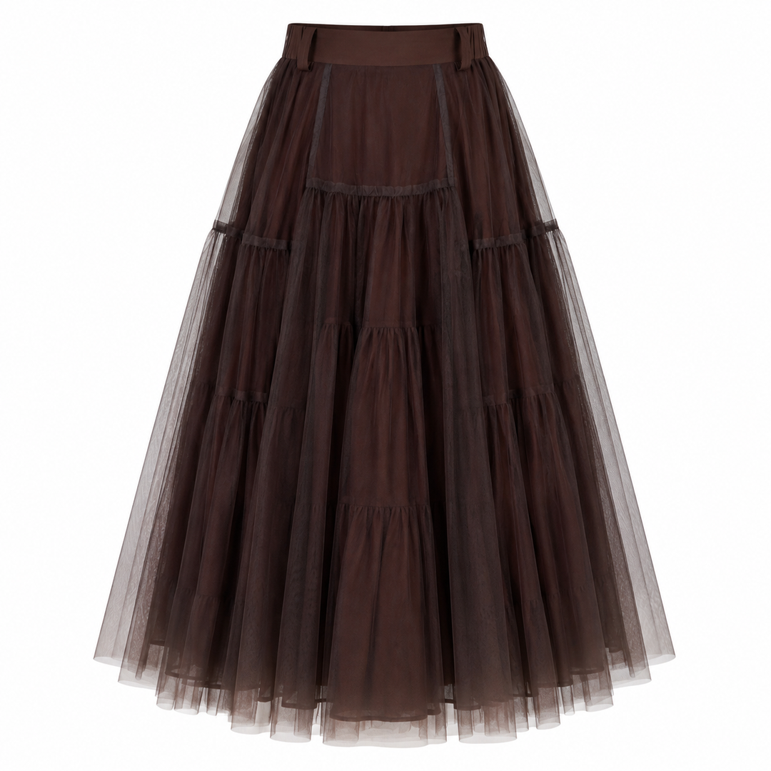 City Ombre Skirt  Brown