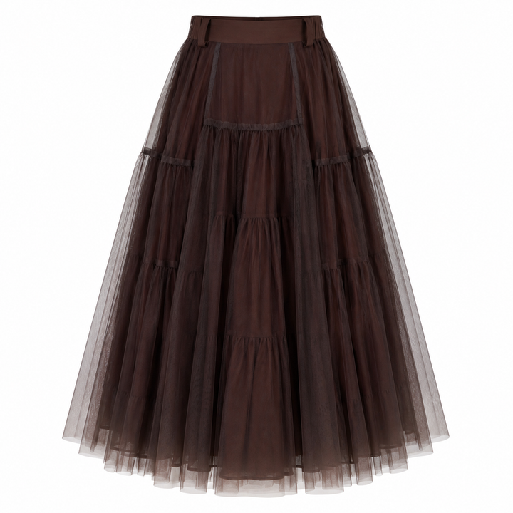 City Ombre Skirt  Brown