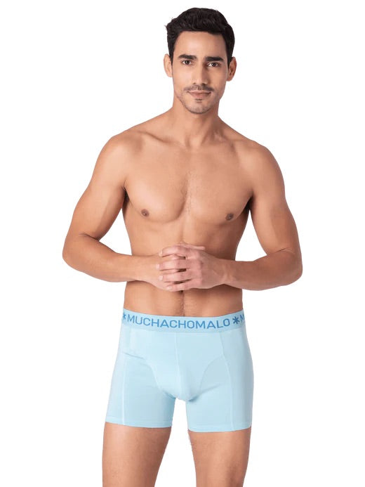 1010 Solid boxer 2pk 677  Blue/Light Blue