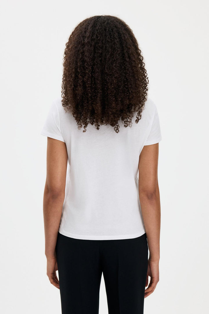 soft cotton tee  White