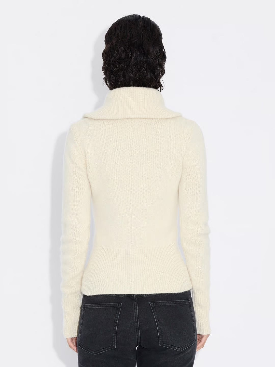 Line Wool Cardigan 25-04  Ecru