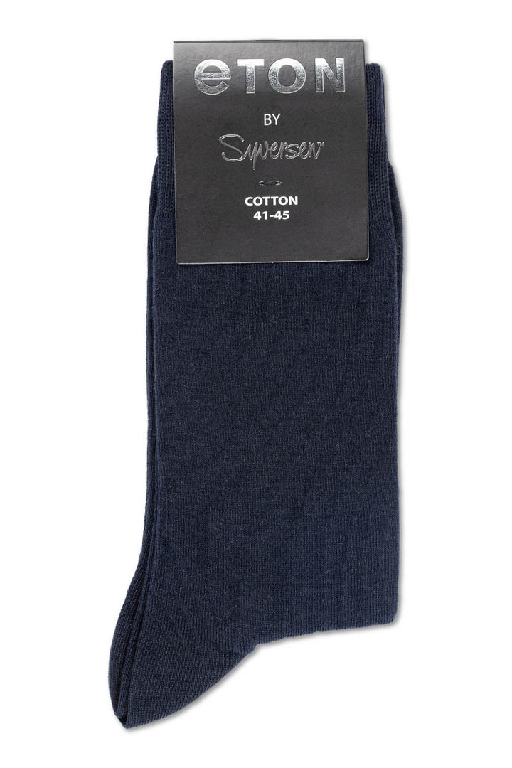 Eton Cotton/lycra Plain  Dark Blue