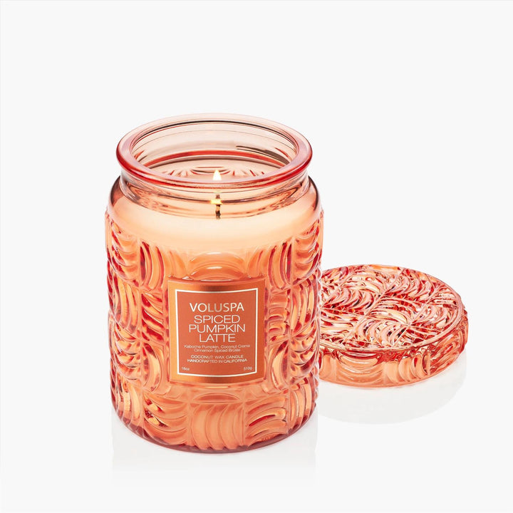 LARGE GLASS JAR  Spiced Pumpkin Latte