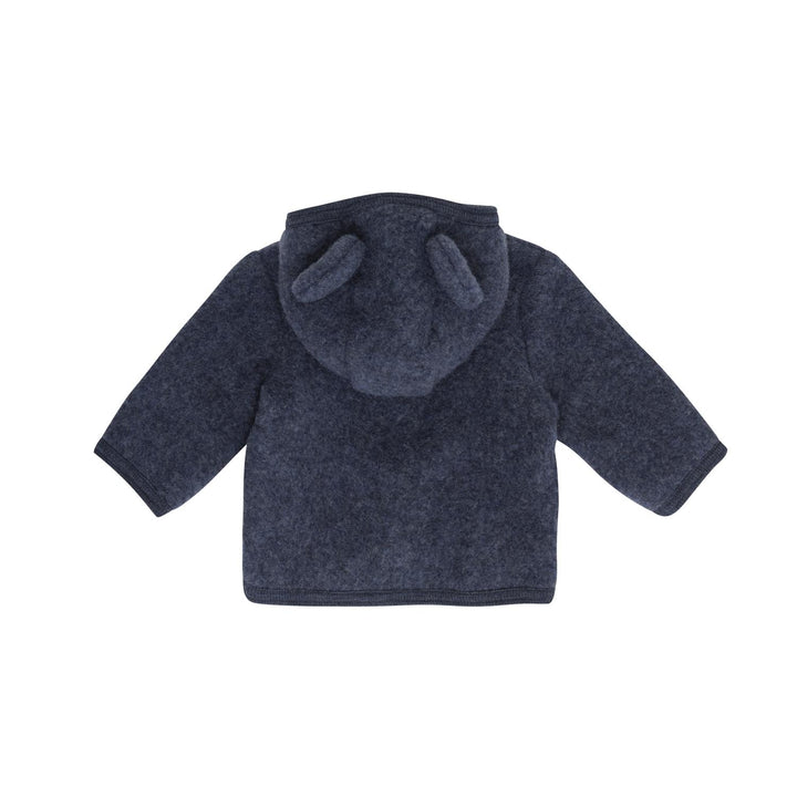 Jacket Ears Wool Fleece Ombre Blue Melange