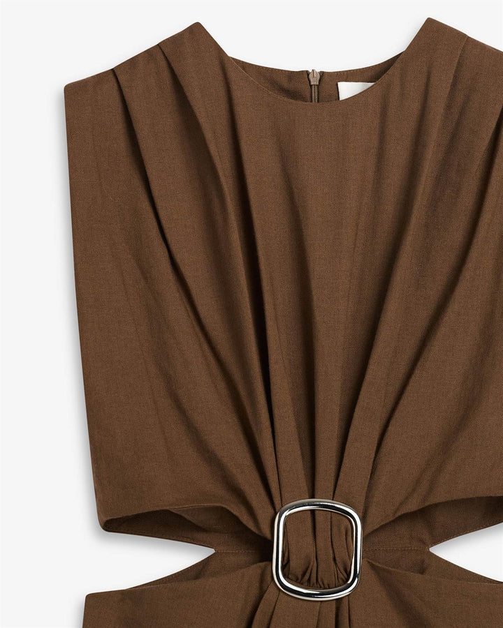 Riviera Dress  Chestnut Brown