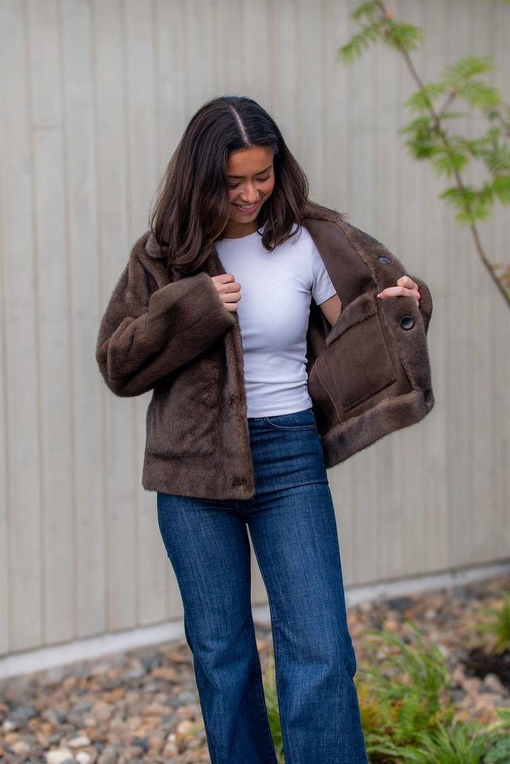 Faje Faux Mink  Choco