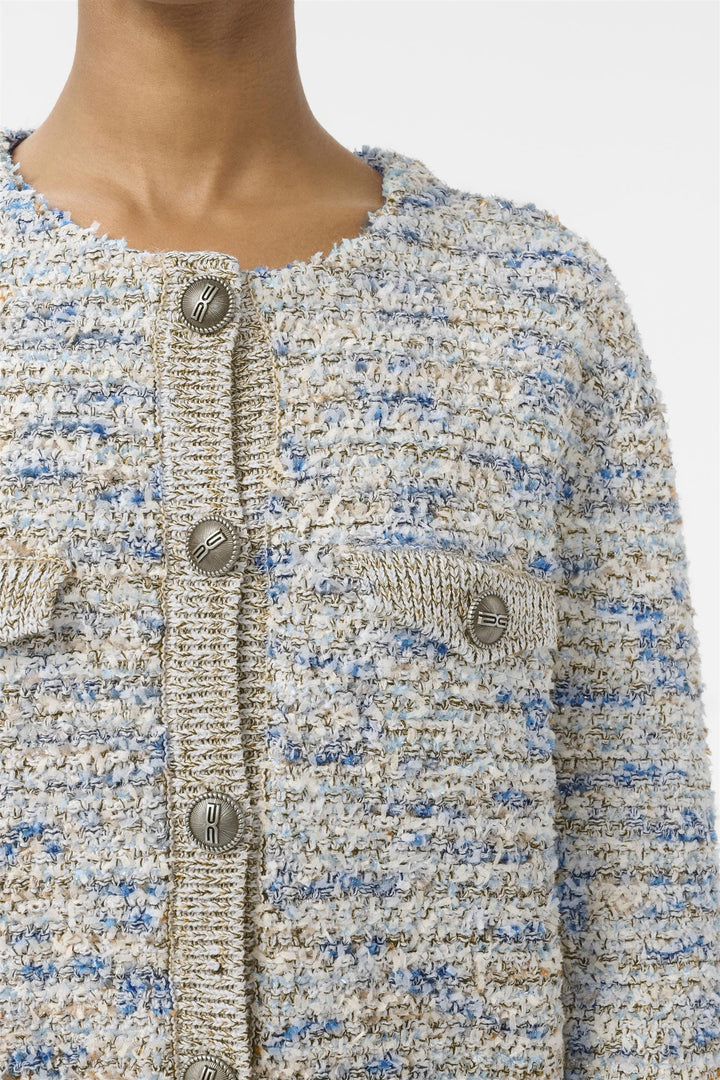 Gzcannie Cardigan  Blue White Mix