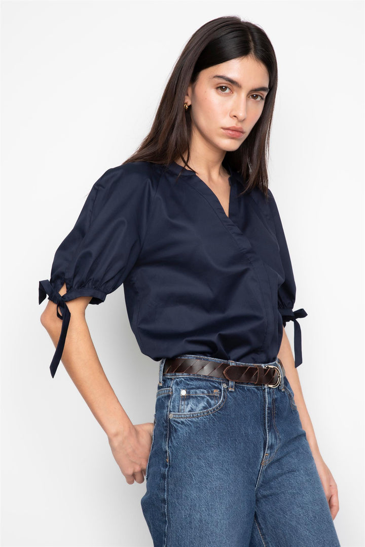 Liza Blouse  Navy