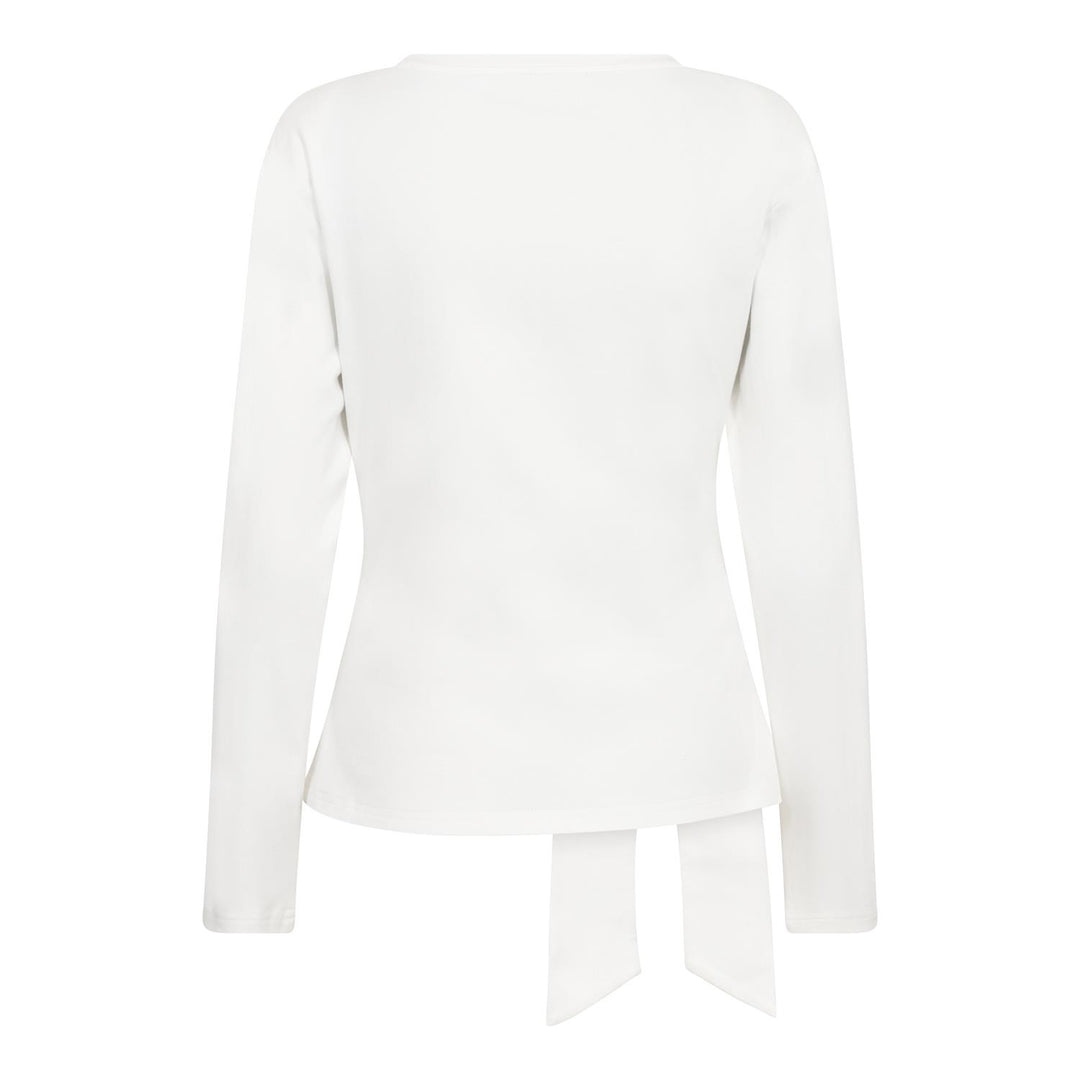 OrianeCC LS Pleat Tie Tee  White