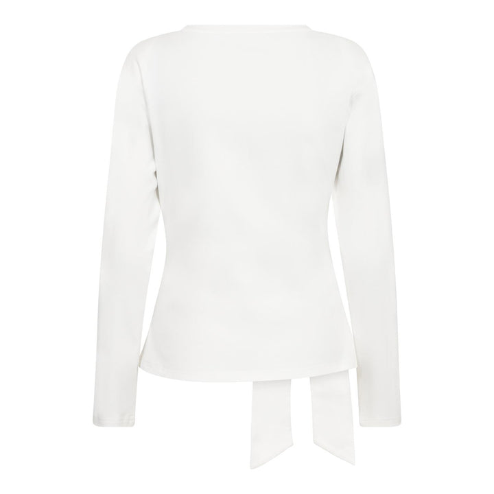 OrianeCC LS Pleat Tie Tee  White