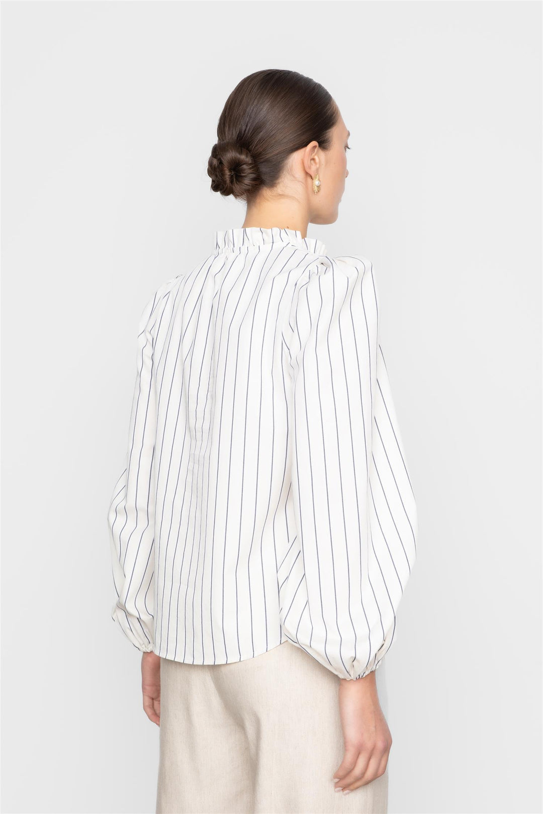 Infinity Blouse  Cream Stripe