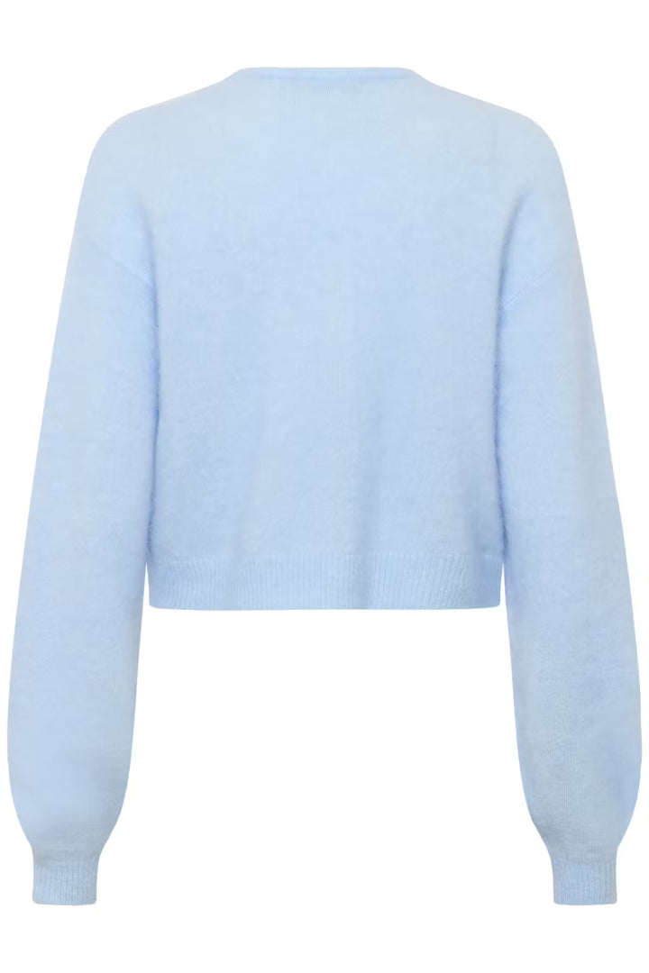 DEBBIE SHORT CARDIGAN  Blue Finch Melange