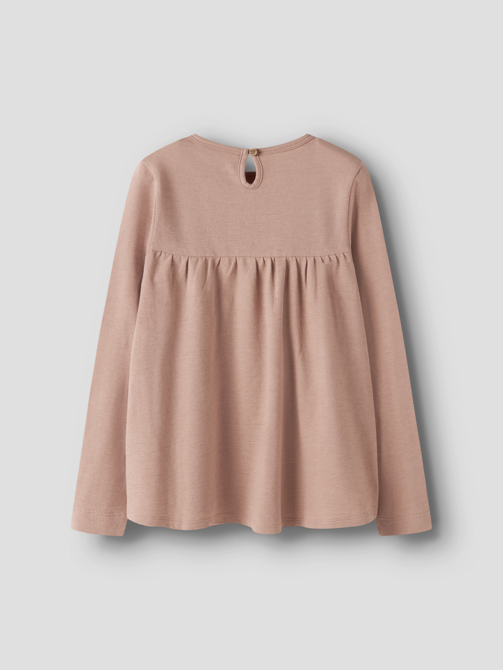 Berry Ls Loose Top  Lysebrun