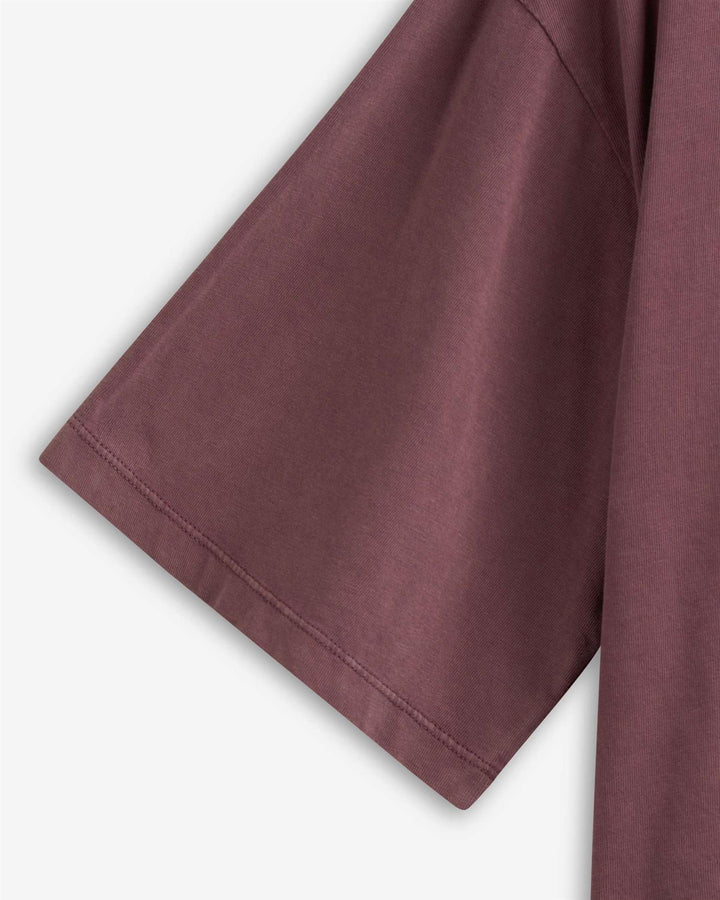 ROCKY CROPPED TEE  Washed Burgundy