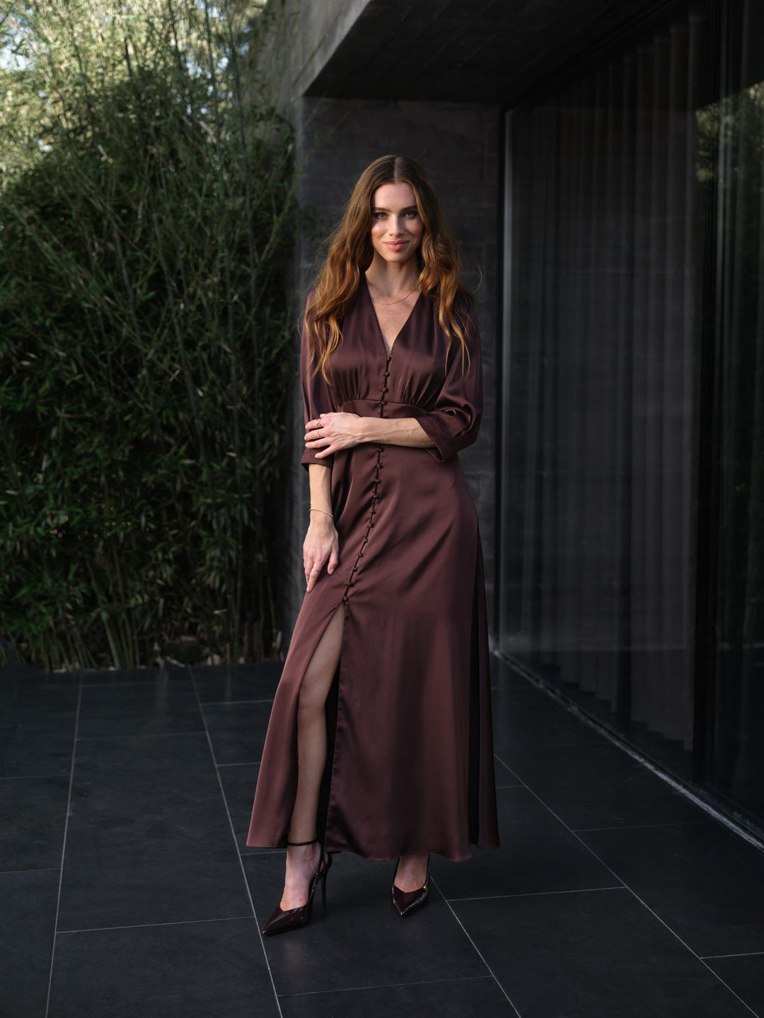 Modena Dress  Brown