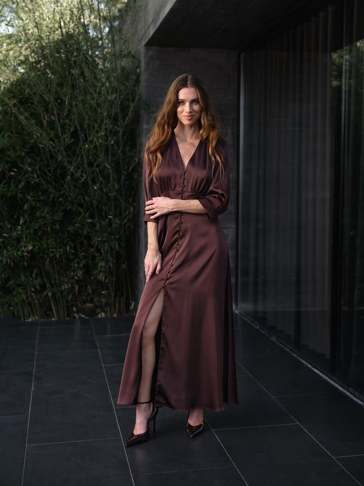 Modena Dress  Brown