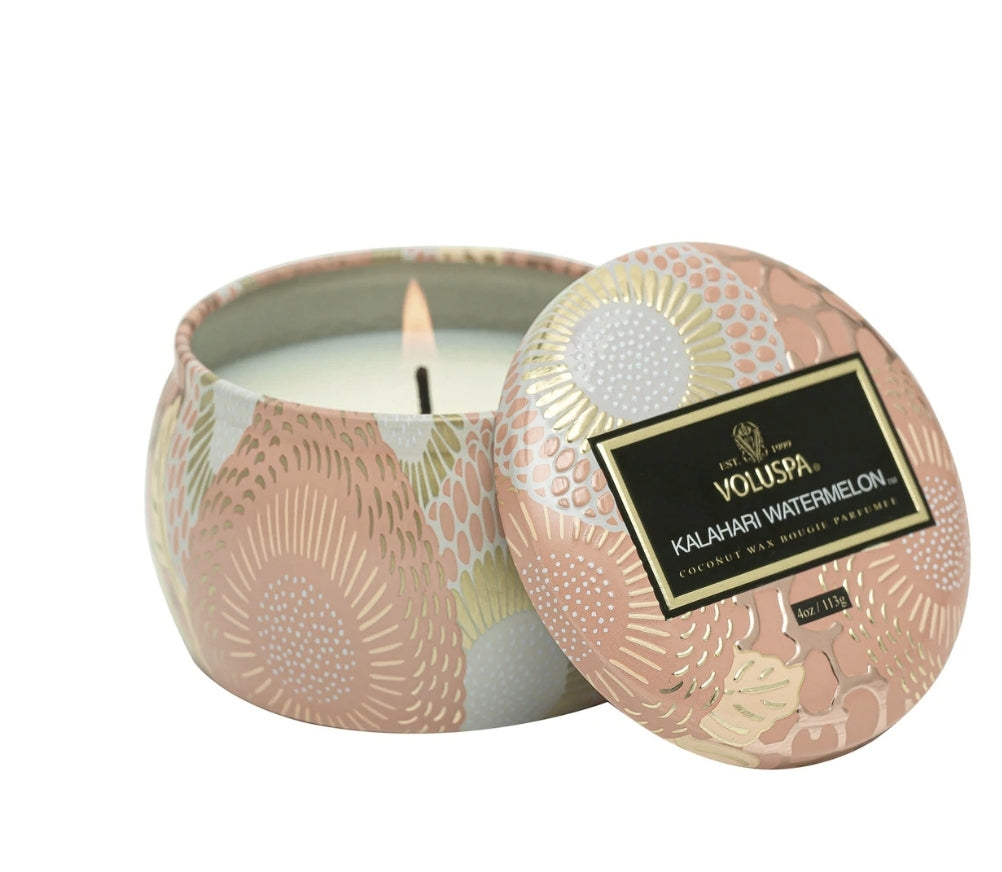 MINI TIN CANDLE 25 T  Kalahari Watermelon