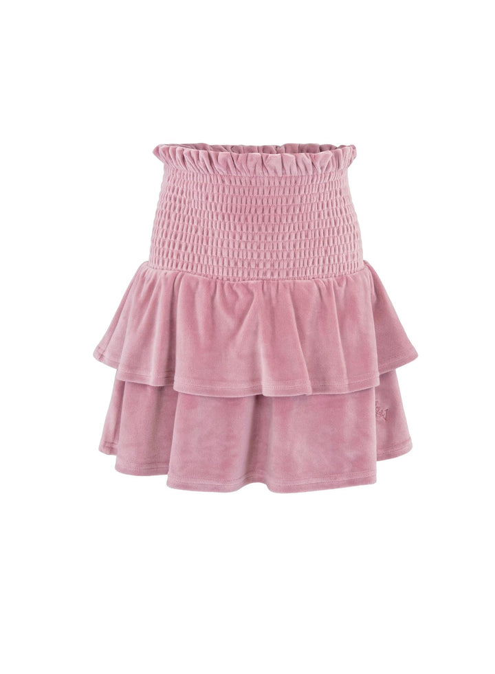 Hermine velour skjørt  Soft Pink