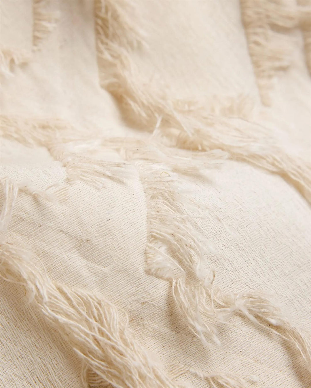 IBEN POSY FRAY SKIRT  Raw Beige