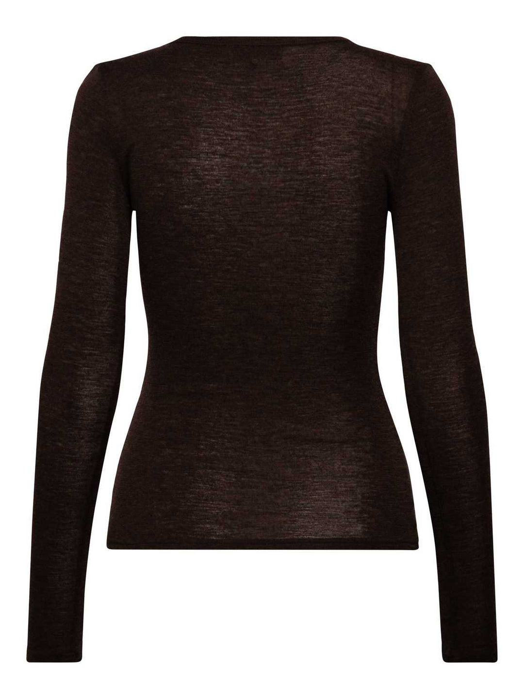 RWSara Cashmere Blend LS T-shirt  Mole Melange