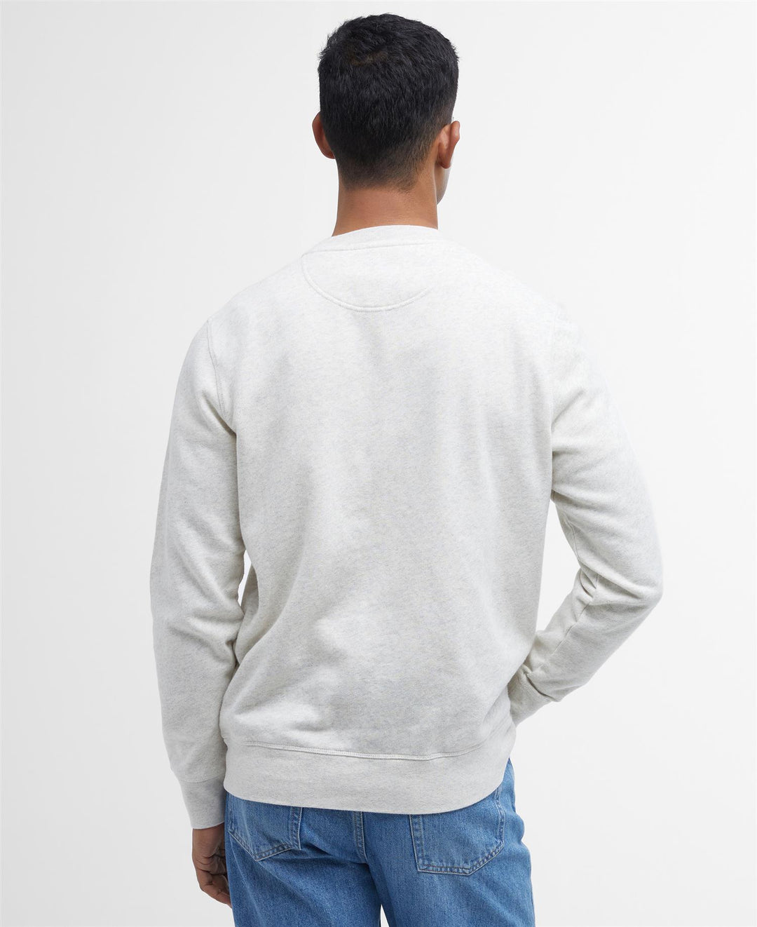 Prep logo crew neck  Ecru Marl