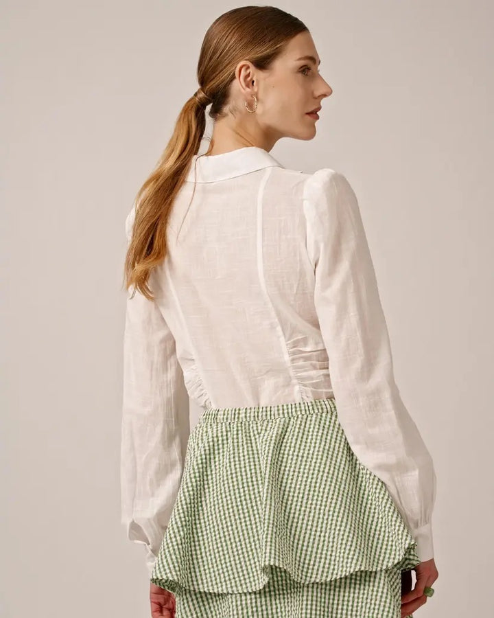 COTTON SLUB SHIRT  White