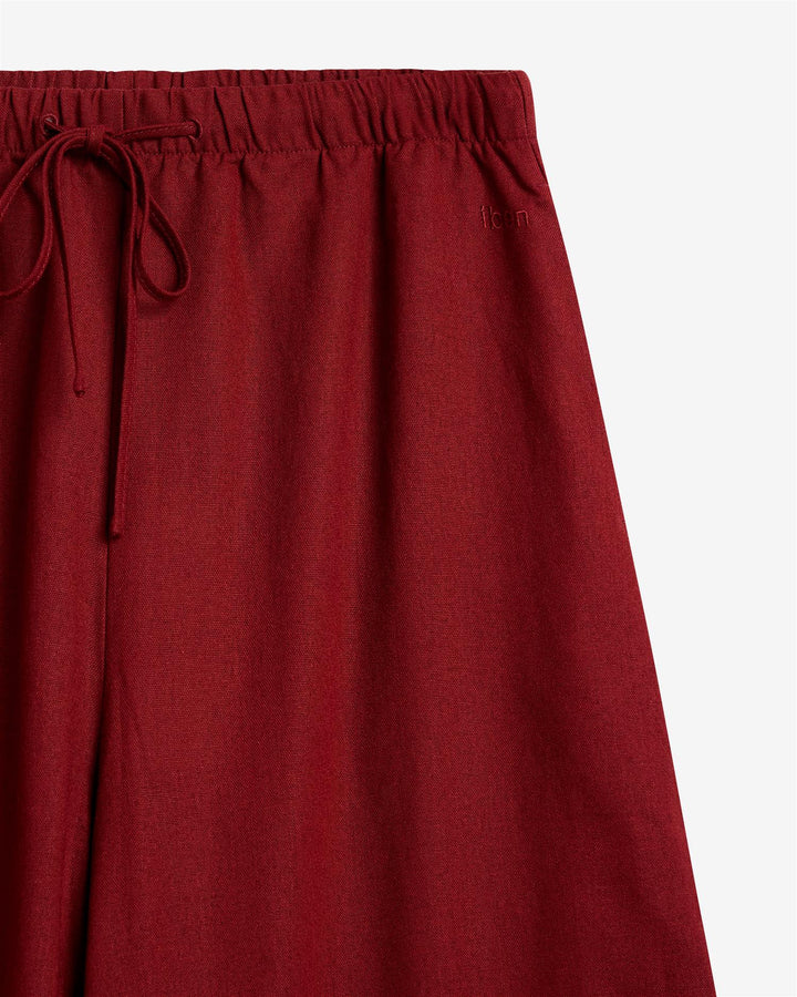 Tide Linen Pants  Rust Red