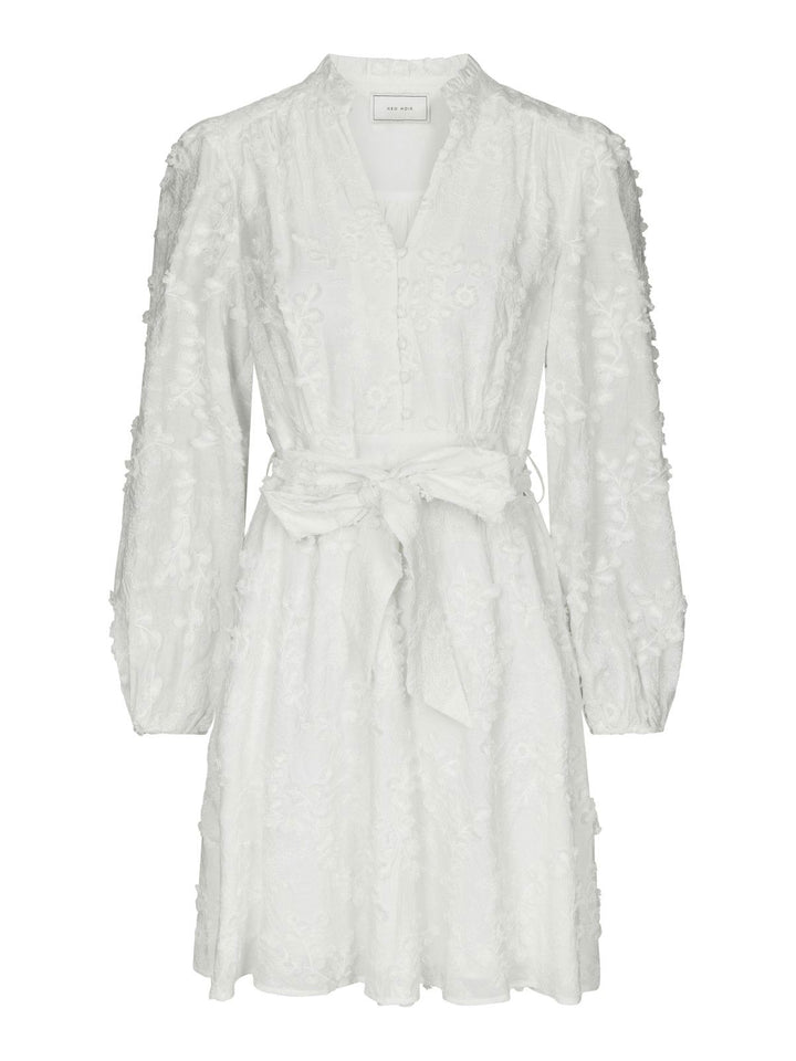 Monnie Embroidery Dress  White