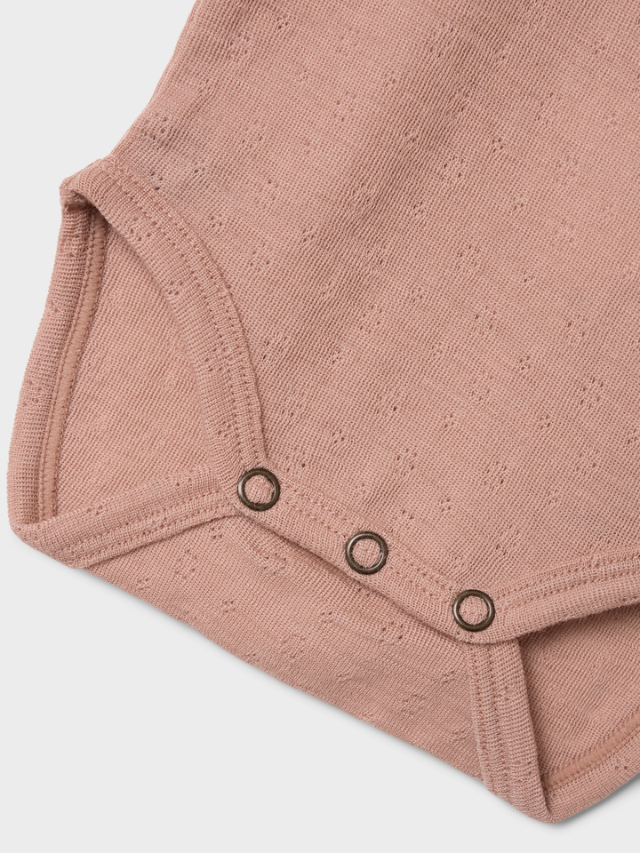 Nbfnoel Nab Ls Slim Wool Body Lil  Lysebrun